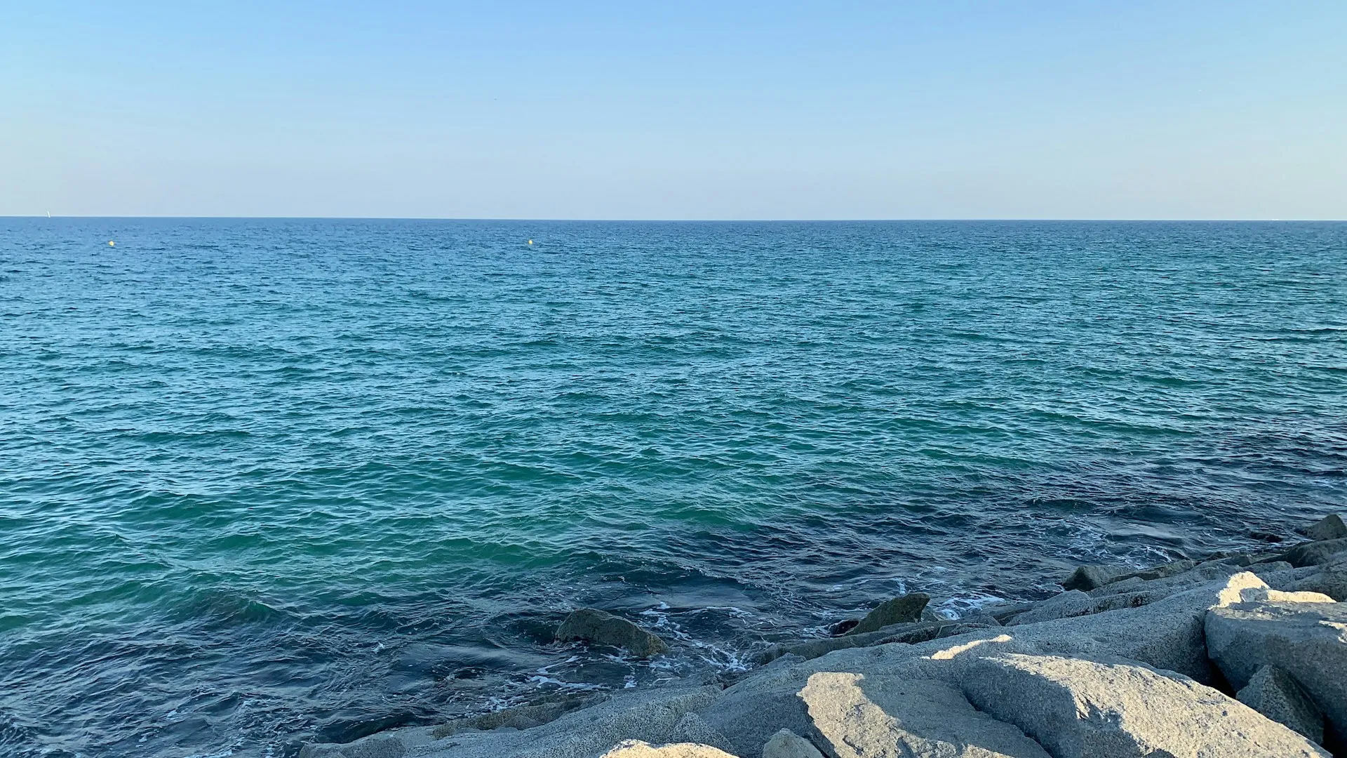 Imagen del mar desde Mataró