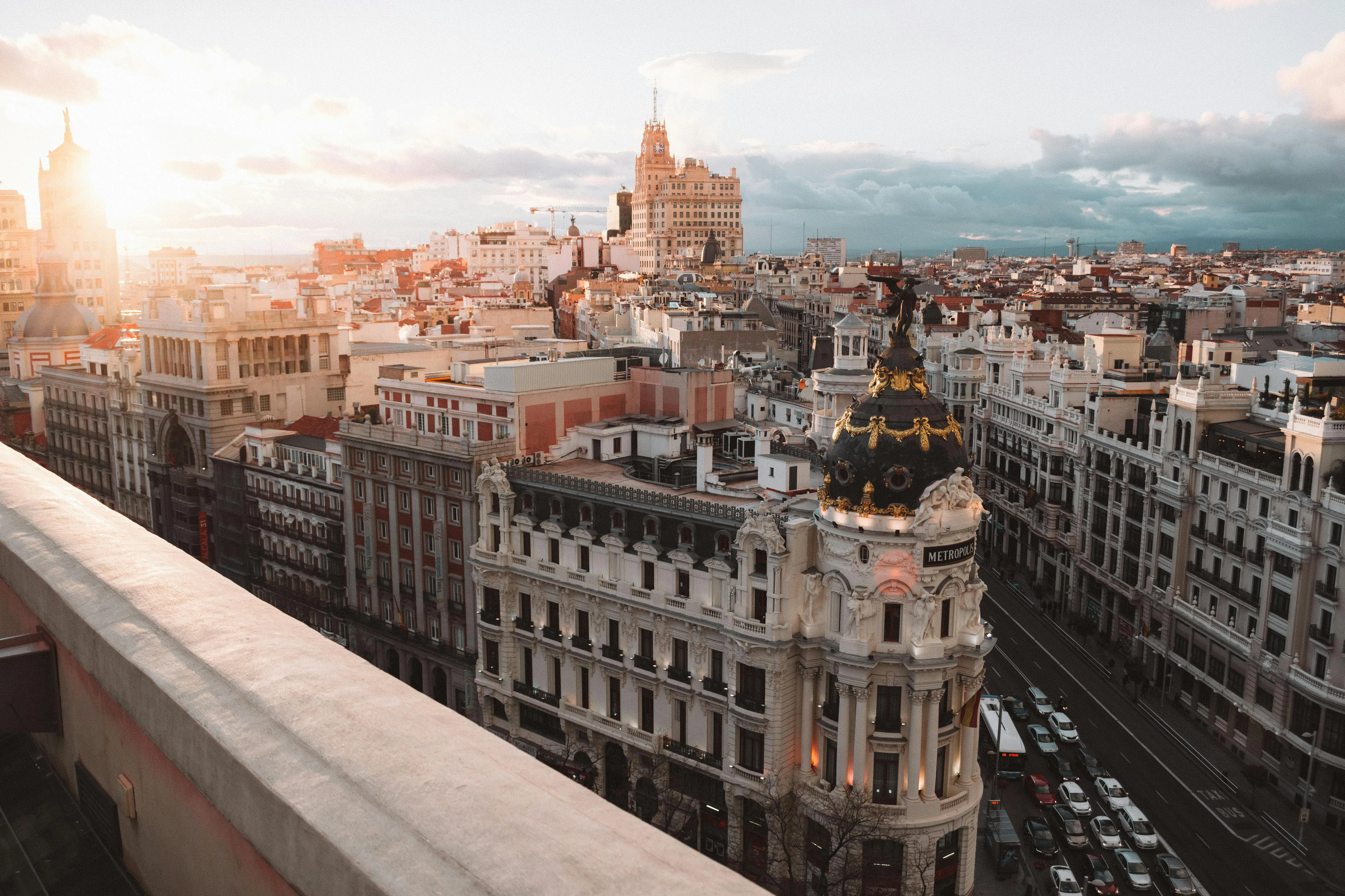 Fotografía aerea del servicio de fisioterapia en Madrid