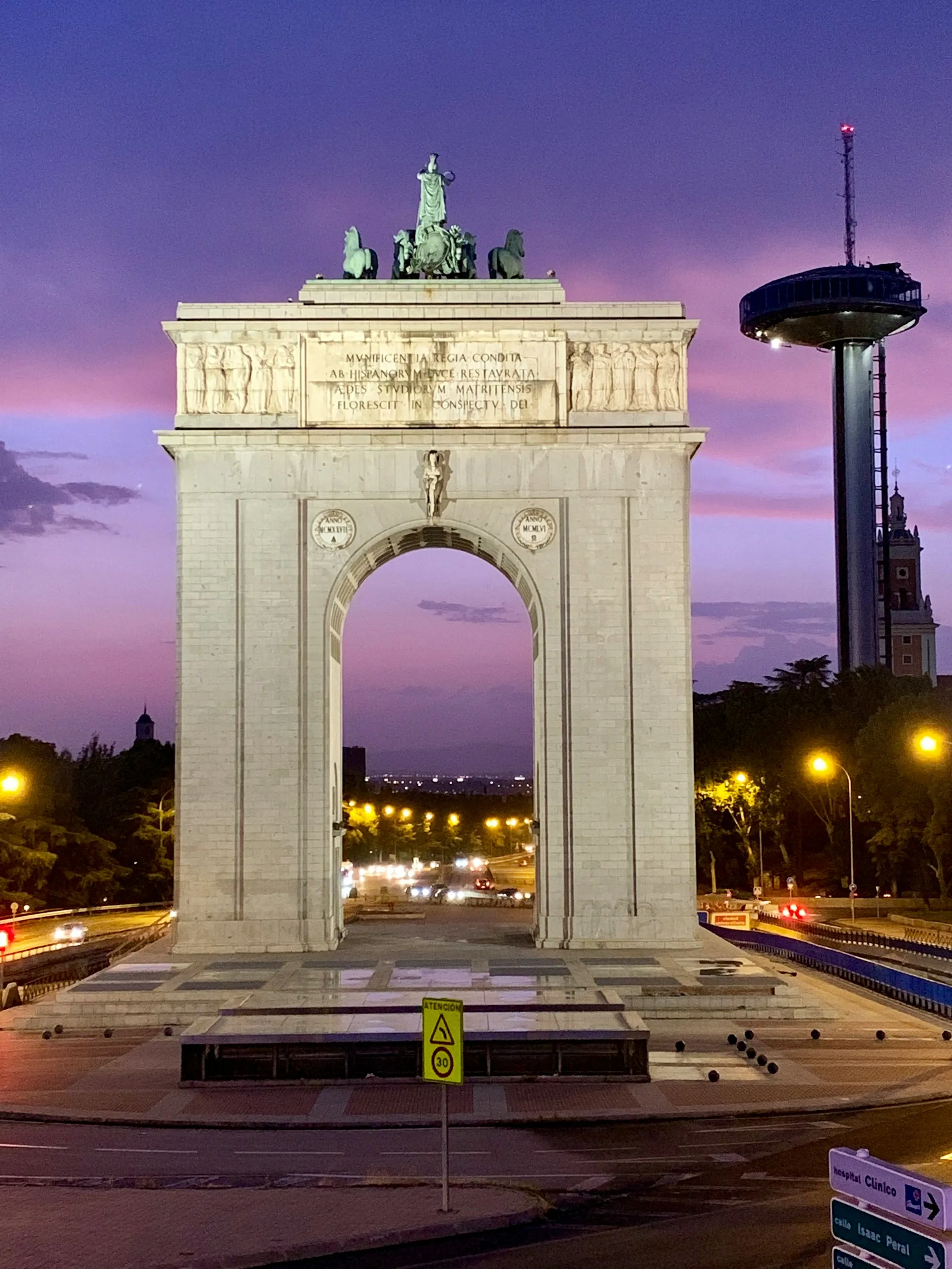 Fotografía aerea del barrio de Moncloa